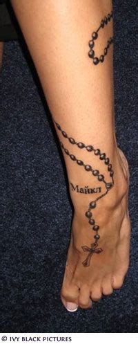 Skull rose butterfly rosary tattoo. Rosary Tattoo | Foot tattoos, Rosary bead tattoo, Foot tattoo