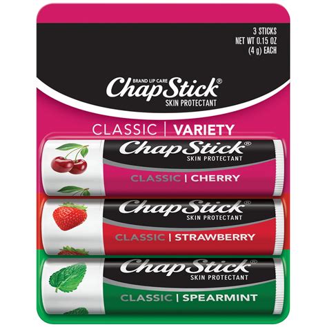 Pack Chapstick Classic Variety Pack Lip Balm Count Walmart Com
