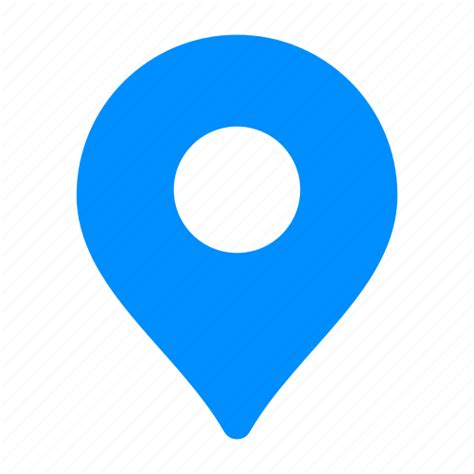 Blue Gps Location Map Pin Place Icon