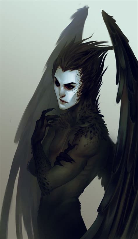 Artstation Crow Yernata Emilyena Mukhanzharova Monster Art Concept Art Characters Crow