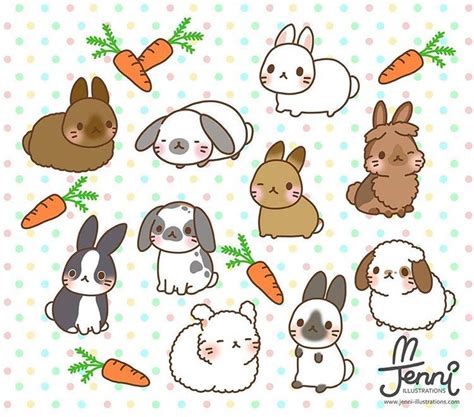 Kawaii Bunny Cute Kawaii Animals Cute Animal Drawings Kawaii Kawaii