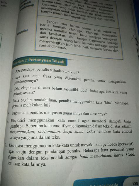 Kunci Jawaban Bahasa Indonesia Kelas Halaman