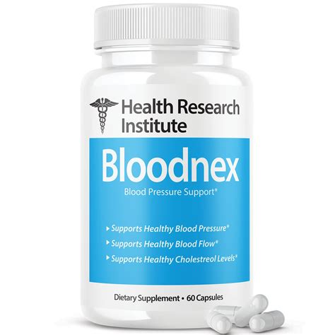 Bloodnex Blood Pressure Support Supplement Pills New Formula 60