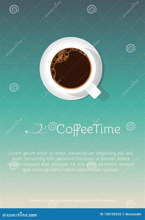 Coffee Cup Poster Stock Vector Illustration Of Modern 138193535