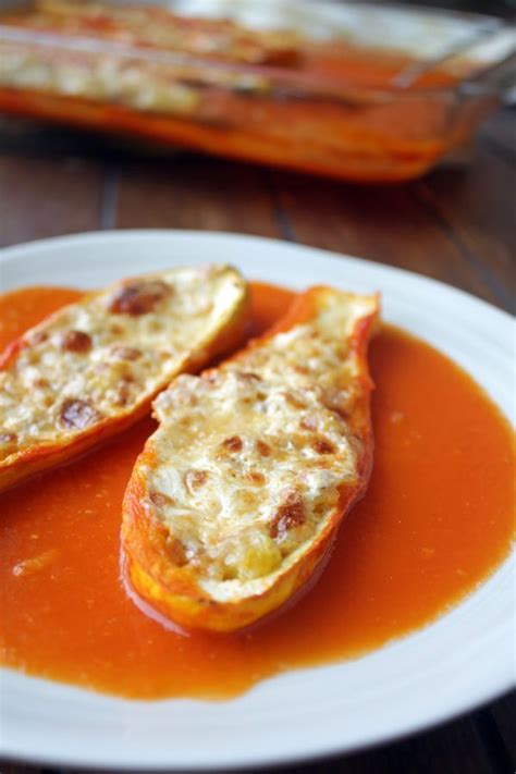 Calabacitas Rellenas Receta Calabaza Rellena Recetas Fáciles Comida