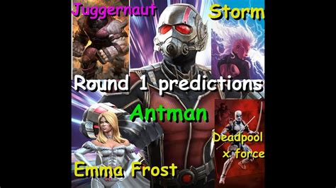 MCOC Antman Juggernaut Storm Deadpool X Force And Emma Frost