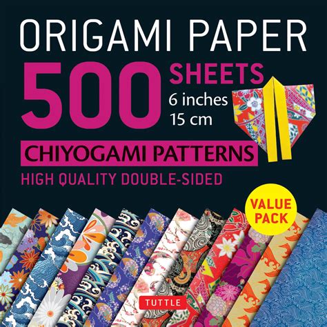 Origami Paper 500 Sheets Chiyogami Patterns 6 15cm 9780804849234