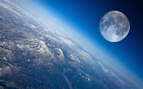 Earth Planet Moon Mountain Wallpapers Hd Desktop And Mobile