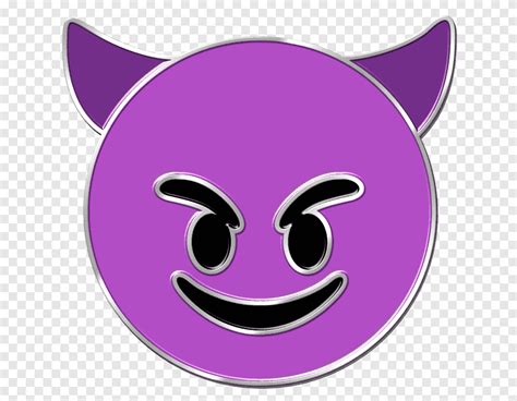 Smiley Emoji Emoticon Devil Smiley Purple Face Png Pngegg