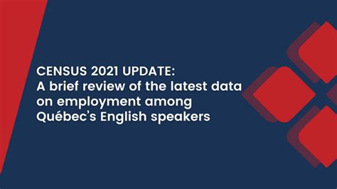 Census 2021 Update A Brief Review Of The Latest Data On Employment