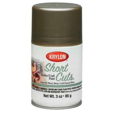 Krylon Short Cuts High Gloss Antique Bronze Spray Paint 3 Oz Pack Of