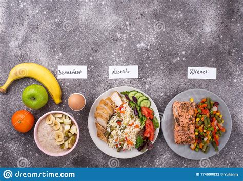 Check spelling or type a new query. Breakfast, Lunch And Dinner. Day Menu Stock Photo - Image ...