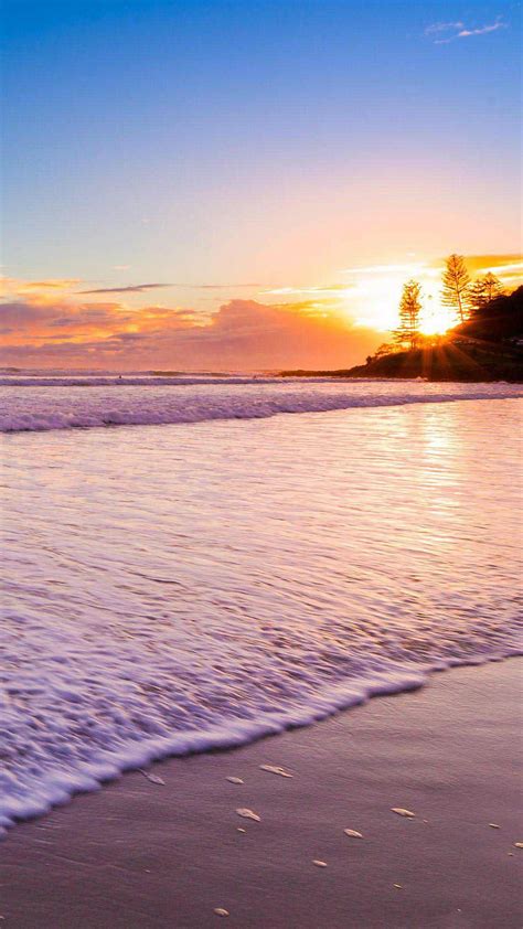 Sunset At The Beach Iphone 6 Plus Wallpaper Beach Wallpaper