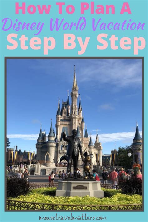 How To Plan A Disney World Vacation Step By Step