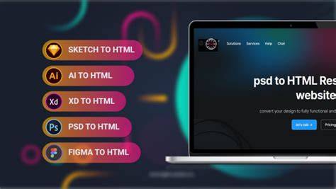 Convert Psd To Html Figma Xd To Html Css Javascript Responsive Web Page By Yasirdeveloper Fiverr
