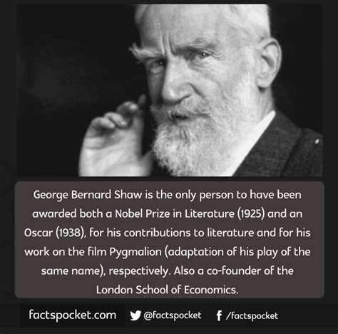 Facts Pocket George Bernard Shaw Is The Only Person To