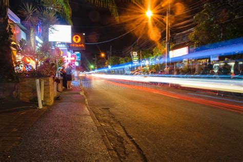 Bali Indonesia 12 Oct 2018 Nightlife Street In Bali Editorial Stock