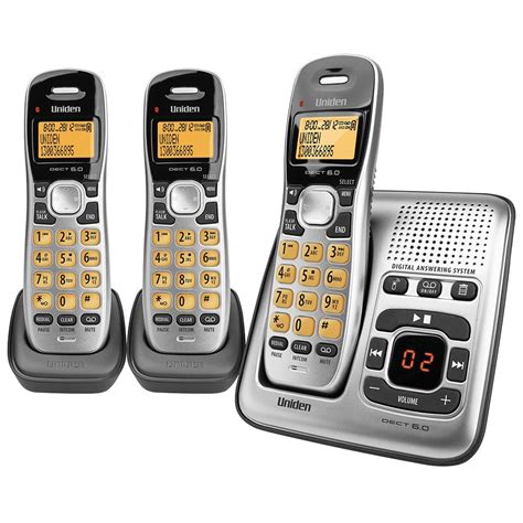 Uniden Dect17352 Triple3 Handset Cordless Home Phone With Answering