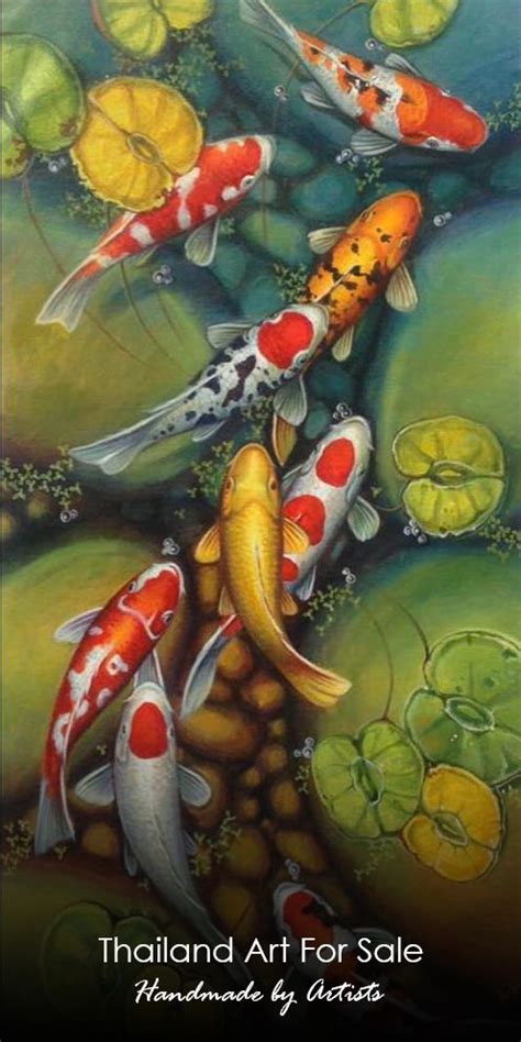Beautiful Koi Fish Acrylic Painting For Sale Online Koi Painting Koi