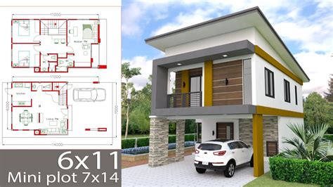 Small Home Design Plan 6x11m With 3 Bedrooms This Villa Is Modeling By
