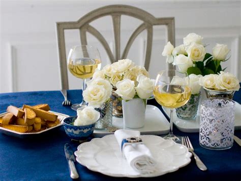 The table centerpiece ideas showcased above are being used everywhere, from homes to wedding tables, to reception parties. Simply Elegant Dinner Party | HGTV