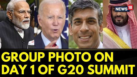 Watch World Leaders Pose For Photograph On The First Day Of G20 Summit News On Jiocinema