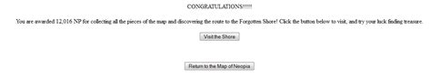 Woo Collected All The Pieces Of The Forgotten Shore Map Piecings Neopets Map