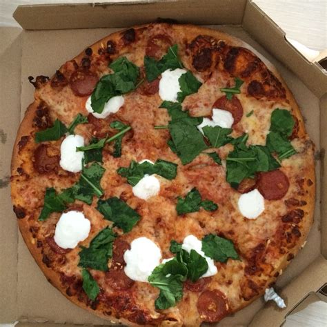 This mediterranean inspired classic is sure to be a hit! Fiorentina pizza from Domino's Pizza | Food, Foodie