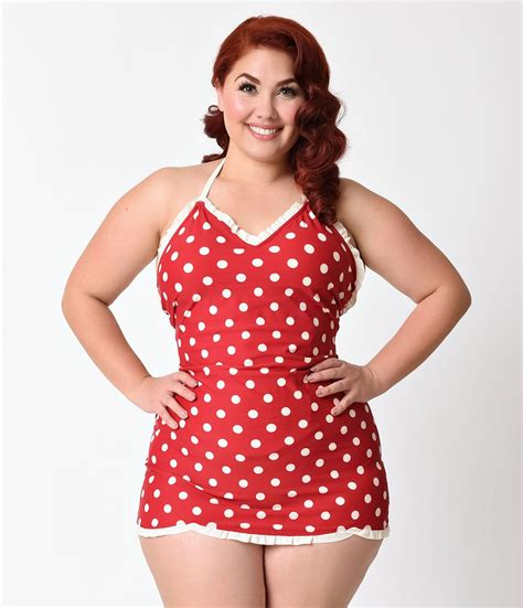 Retro Plus Size Swimsuits And Swimwear Plus Size Swimsuits 1950s