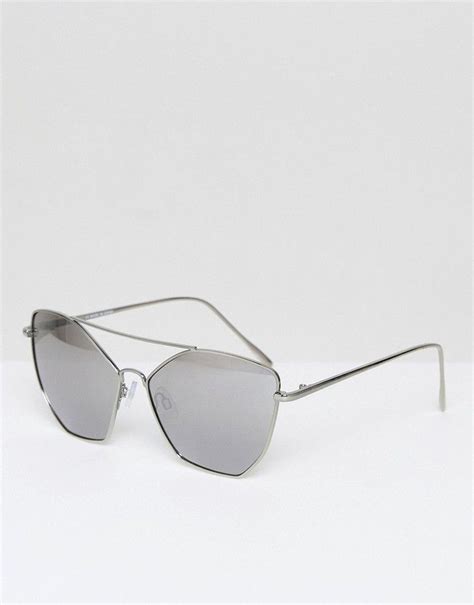 prettylittlething cat eye aviator sunglasses led dress slim arms peepers womens glasses