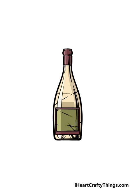 How To Draw A Wine Bottle Best Pictures And Decription Forwardsetcom