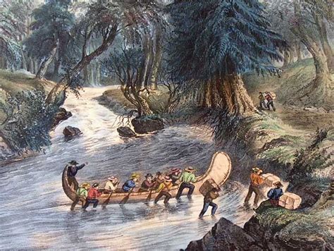 Image Result For French Canadian Fur Traders On The Mississippi River Canadian Art Fur Trade