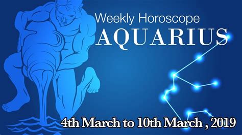 Aquarius Horoscope Aquarius Weekly Horoscope From 4th March 2019