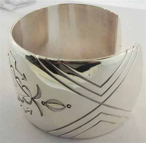 Vintage Navajo Sam Piaso Sterling Silver Cuff Bracelet Etsy