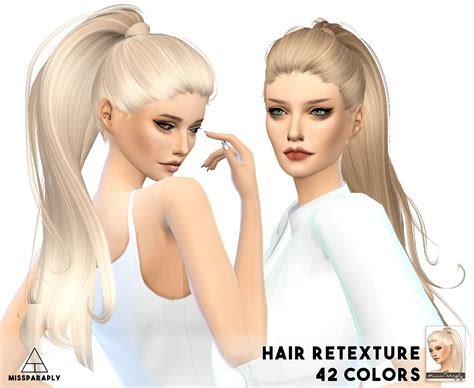 Sims 4 Hairs Miss Paraply Alesso`s Paraguay Hairstyle Retextured