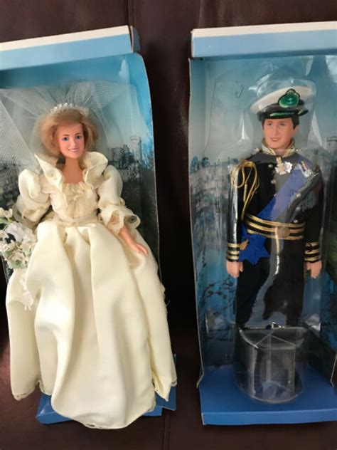 Vintage Princess Diana And Prince Charles Porcelain Royal Wedding Dolls 8 Ebay