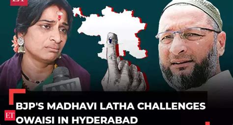 Madhavi Latha Bjp Hyderabad Mp Candidate Madhavi Latha Slams Owaisi