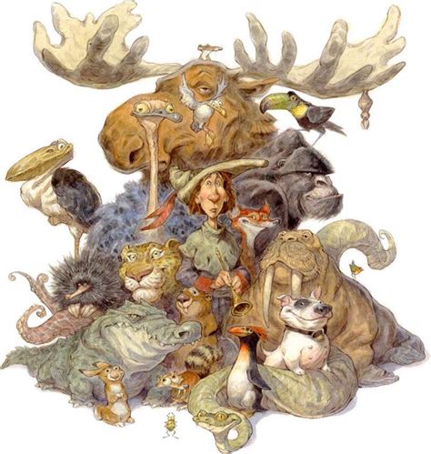 Scrat and scratte by peter de sève. A funny illustration by Peter de Seve of a man surrounded ...