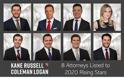 Eight Kane Russell Coleman Logan Attorneys Honored As 2020 Texas Rising
