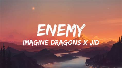 Imagine Dragons Enemy Lyrics Youtube