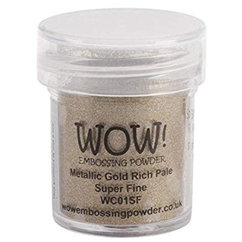 Metallic Gold Rich Pale Super Fine Embossing Powder Wc01sf Paperpadsnl