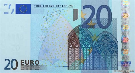 20 Euro Europa 2002 P10g B947710 Banknotes