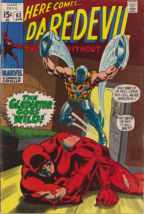 Daredevil 63 1964 1st Series April 1970 Marvel Comics Etsy Comics Marvel Comics Covers
