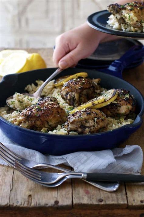 This grilled greek lemon chicken is bursting with fresh lemon flavor and is so easy to make. One Pot Greek Chicken and Lemon Rice - best chicken and ...