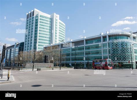 Exterior Of University College London Hospital On Euston Road In London