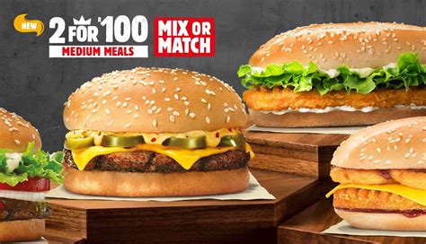Discover our menu and order delivery or pick up from a burger king near you. Burger King 2 For R100 Online Menu 08 Jan 2019 - 30 Nov 2020 | Takeaway Specials and Deals