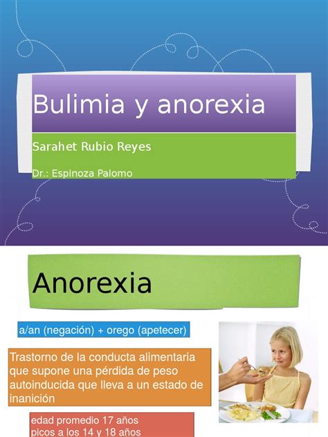 Anorexia Y Bulimia Pdf Medicina Enfermedades Y Trastornos