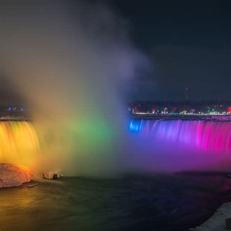 Download Wallpaper Rainbow Over Niagara Falls 2048x2048
