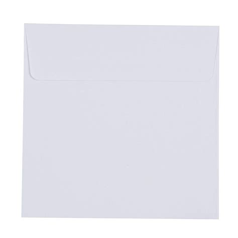 Square White Envelopes 50 Pack Bright White Square Flap Envelopes