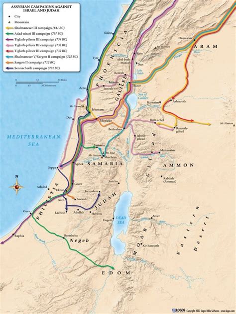 Map Of Israel And Judah In Old Testament